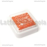 Tampone inchiostro Arancio 33x33mm